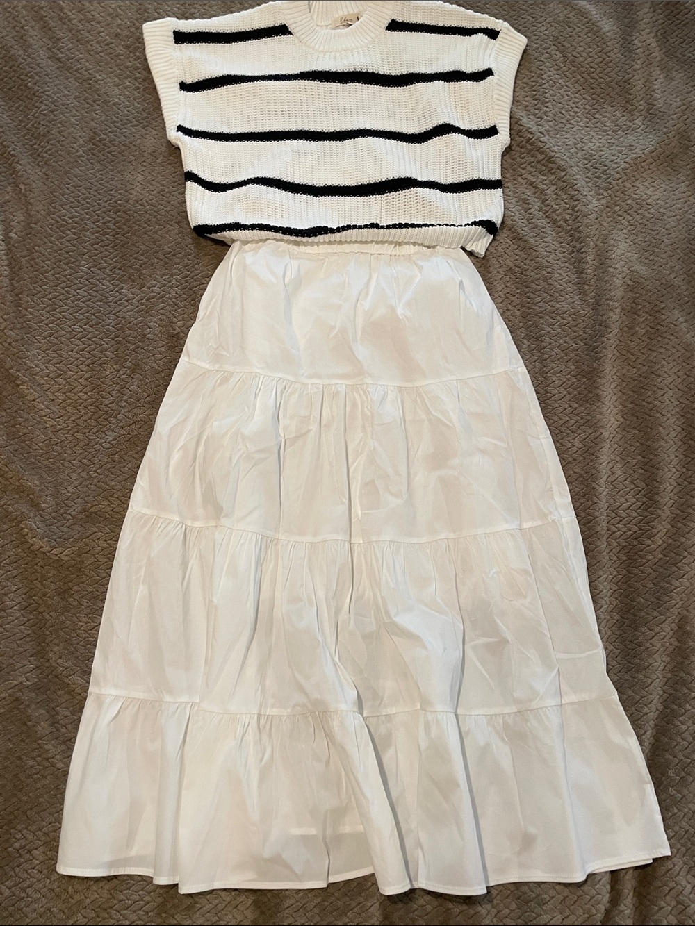 Elan Maxi Skirt w/ sweater attached